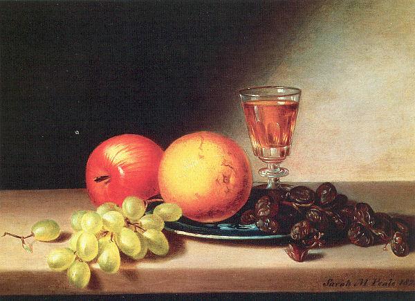 Peale, Sarah Miriam Fruit and Wine Germany oil painting art
